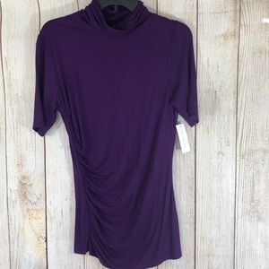 NWT New York & Co. purple turtleneck top. Size M.